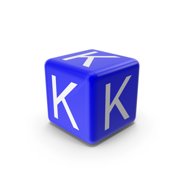 Alphabet Blocks: Blue K Block PNG & PSD Images Alphabet Blocks: Blue K Block PNG & PSD Images
