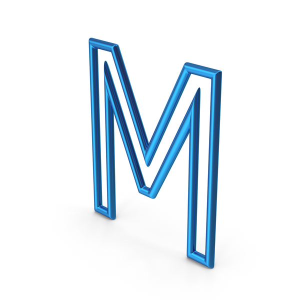 Neon Light: Blue Letter M PNG & PSD Images Neon Light: Blue Letter M PNG & PSD Images