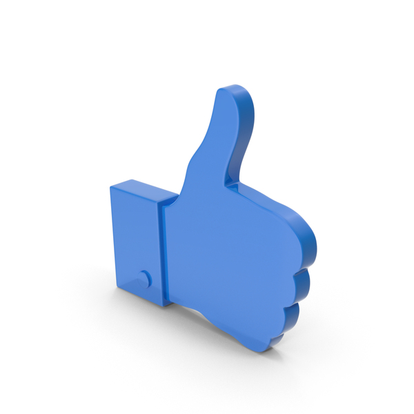 Thumbs Up: Blue Like Symbol PNG & PSD Images