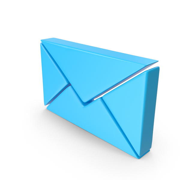 Symbols: Blue Mail Icon PNG & PSD Images