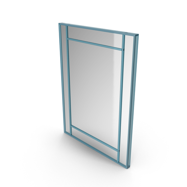 Wall: Blue Mirror In Metal Frame PNG & PSD Images Wall: Blue Mirror In Metal Frame PNG & PSD Images