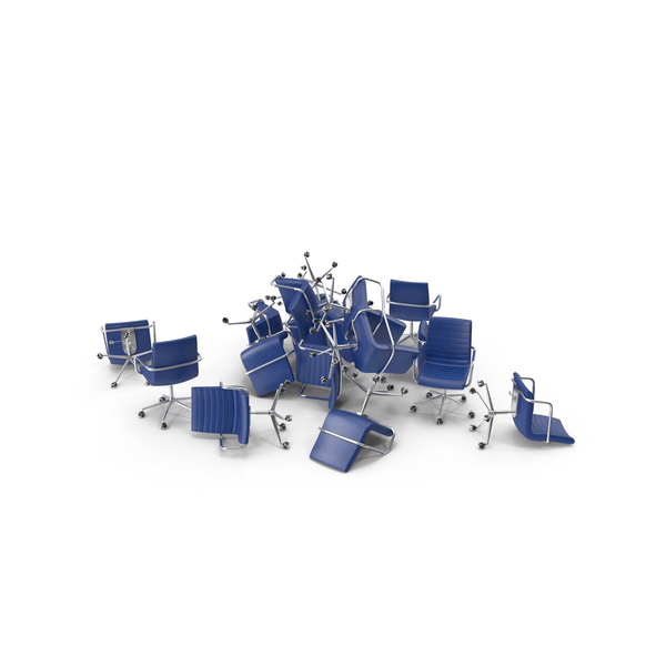Chair: Blue Multiple Office Chairs PNG & PSD Images