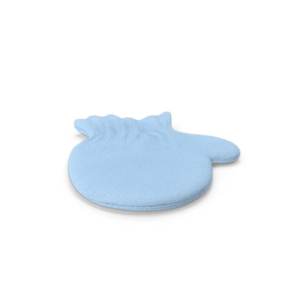 Blue Newborn Mitten PNG & PSD Images