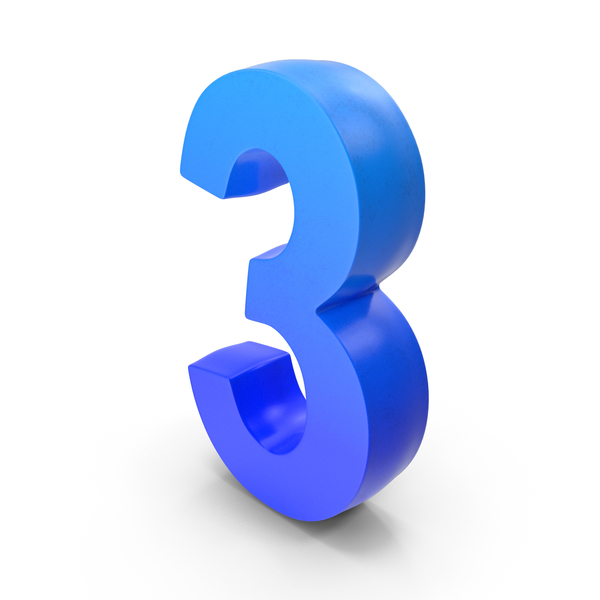 Blue Number 3 PNG & PSD Images Blue Number 3 PNG & PSD Images