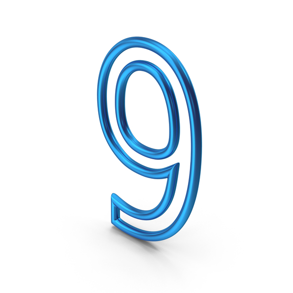 Blue Number 9 PNG Images & PSDs for Download | PixelSquid - S117358260