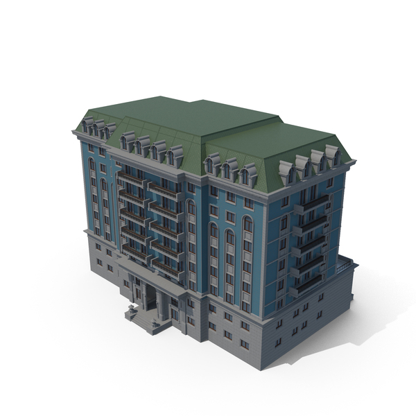 Blue Old Building PNG & PSD Images