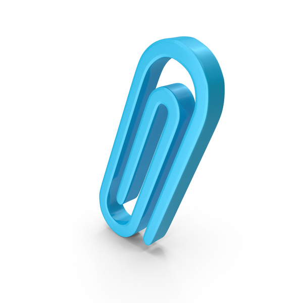 Symbols: Blue Paperclip Symbol PNG & PSD Images