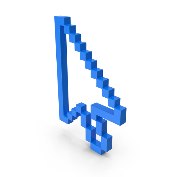 Symbols: Blue Pixelated Arrow PNG & PSD Images