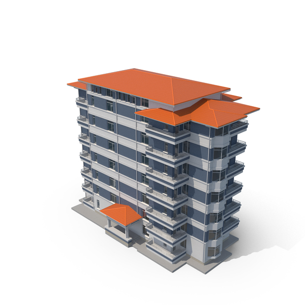 Blue Residential Building With Orange Roof PNG & PSD Images Blue Residential Building With Orange Roof PNG & PSD Images