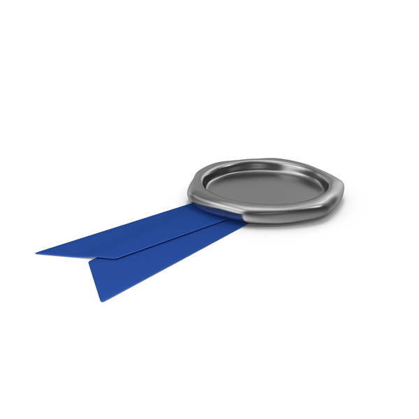 Blue Ribbon with Wax Stamp PNG & PSD Images Blue Ribbon with Wax Stamp PNG & PSD Images