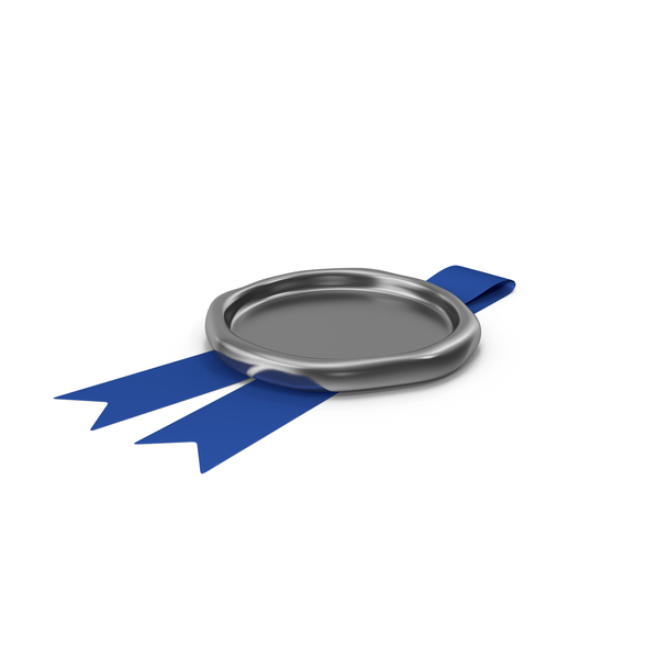 Blue Ribbon with Wax Stamp PNG & PSD Images Blue Ribbon with Wax Stamp PNG & PSD Images