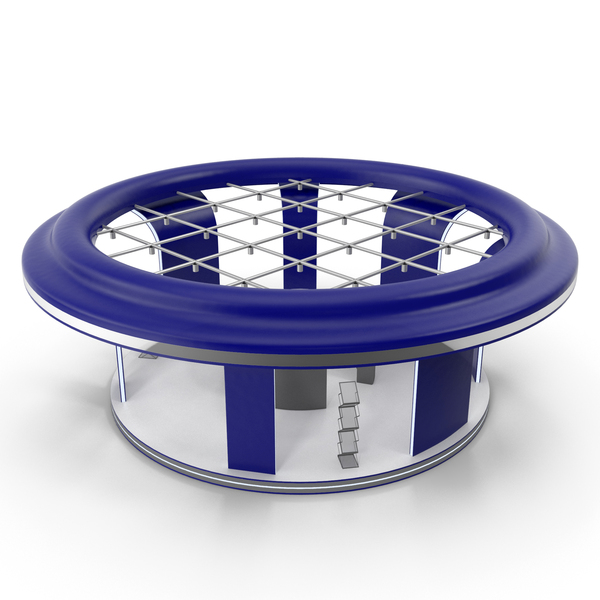 Blue Round Exhibition Display Stand PNG & PSD Images Blue Round Exhibition Display Stand PNG & PSD Images