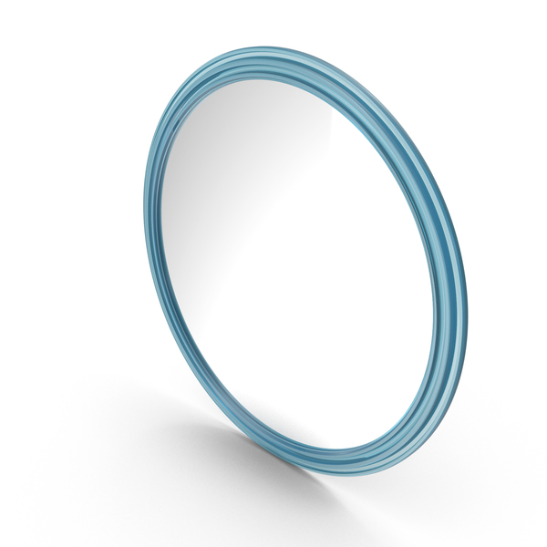 Blue Round Mirror PNG & PSD Images