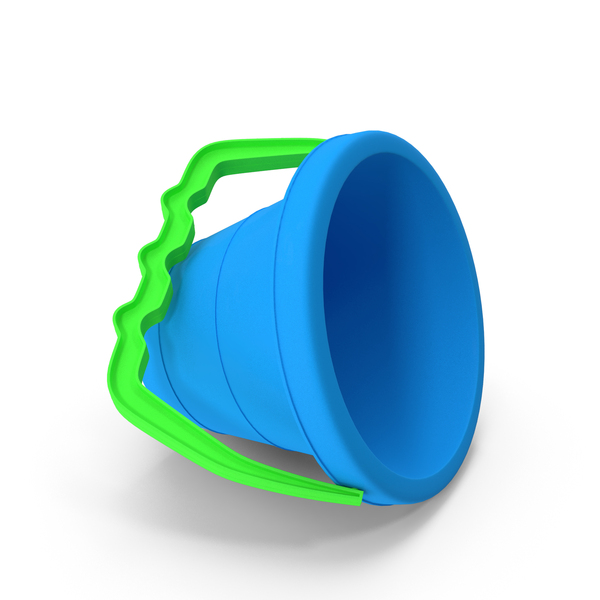 Toy: Blue Sand Pail on Side PNG & PSD Images