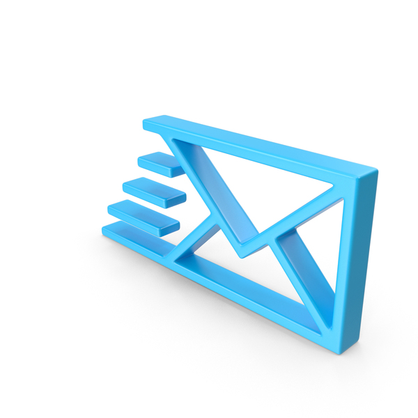 Symbols: Blue Send Mail Icon PNG & PSD Images