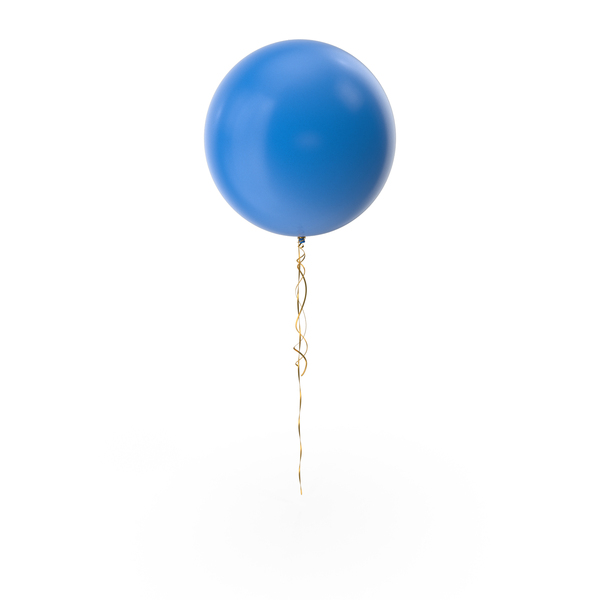 Balloons: Blue Solid Round Balloon PNG & PSD Images