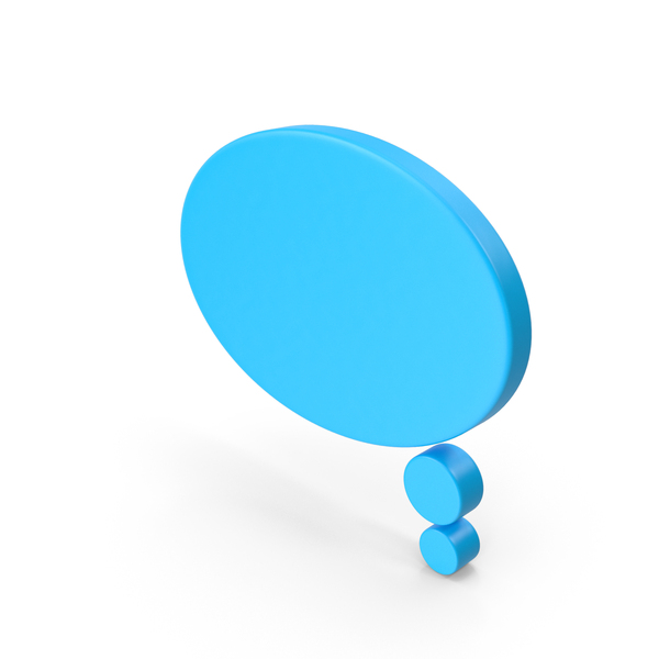 Symbols: Blue Speech Bubble Symbol PNG & PSD Images