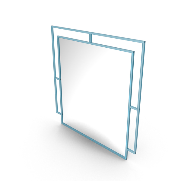 Blue Square Mirror PNG & PSD Images
