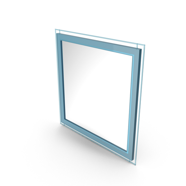 Blue Square Mirror PNG & PSD Images