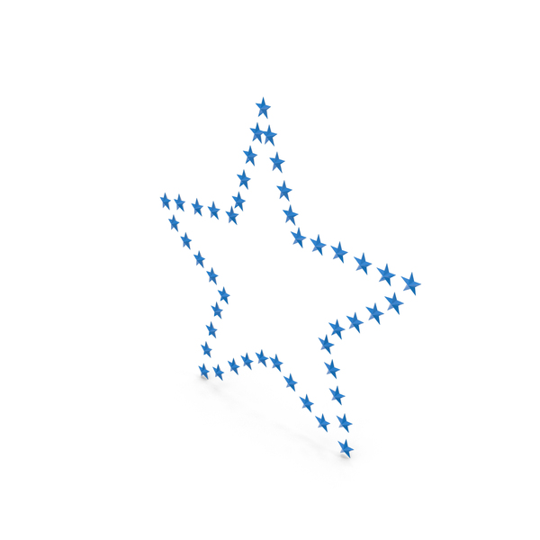 Symbols: Blue Star Shape PNG & PSD Images