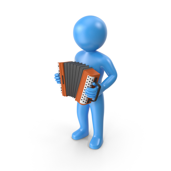 Blue Stickman Playing Accordion PNG & PSD Images Blue Stickman Playing Accordion PNG & PSD Images