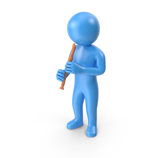 Characters: Blue Stickman Playing Flute PNG & PSD Images Characters: Blue Stickman Playing Flute PNG & PSD Images