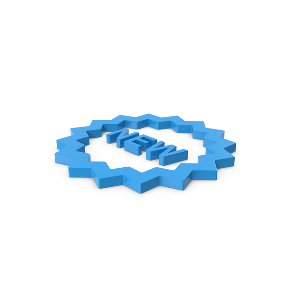 Blue Symbol New Badge PNG & PSD Images Blue Symbol New Badge PNG & PSD Images
