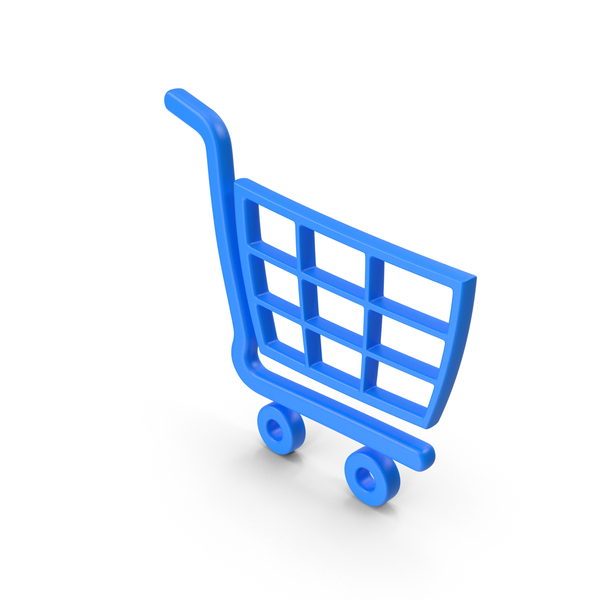 BLUE SYMBOL SHOPPING CART PNG & PSD Images