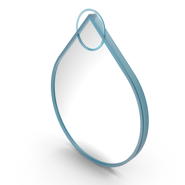 Blue Teardrop Mirror PNG & PSD Images