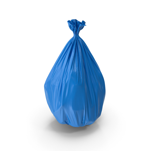 Garbage: Blue Trash Bag Closed PNG & PSD Images