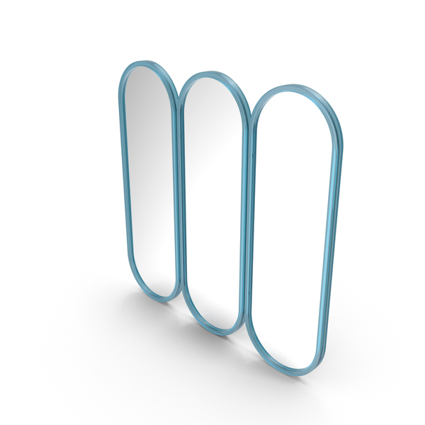 Blue Triple Mirror PNG & PSD Images