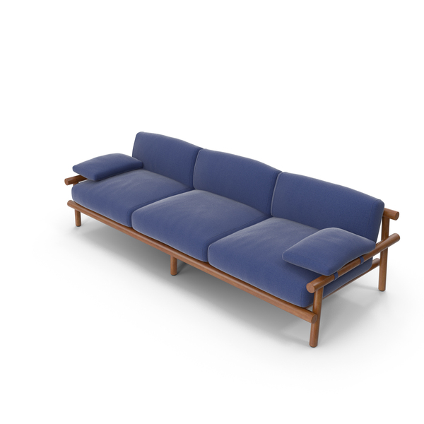 Blue Triple Sofa PNG & PSD Images Blue Triple Sofa PNG & PSD Images