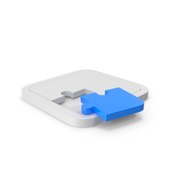 Blue Two Piece Puzzle PNG & PSD Images