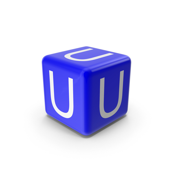 Alphabet Blocks: Blue U Block PNG & PSD Images Alphabet Blocks: Blue U Block PNG & PSD Images