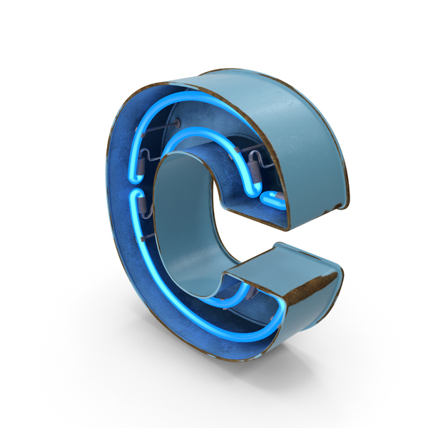 Language: Blue Vintage Neon Letter C PNG & PSD Images Language: Blue Vintage Neon Letter C PNG & PSD Images