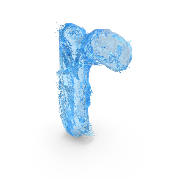 Language: Blue Water Splash Small Letter R PNG & PSD Images