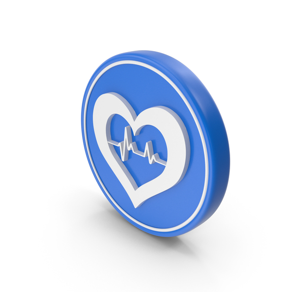 Symbols: Blue & White Heart Beat Round Symbol PNG & PSD Images Symbols: Blue & White Heart Beat Round Symbol PNG & PSD Images