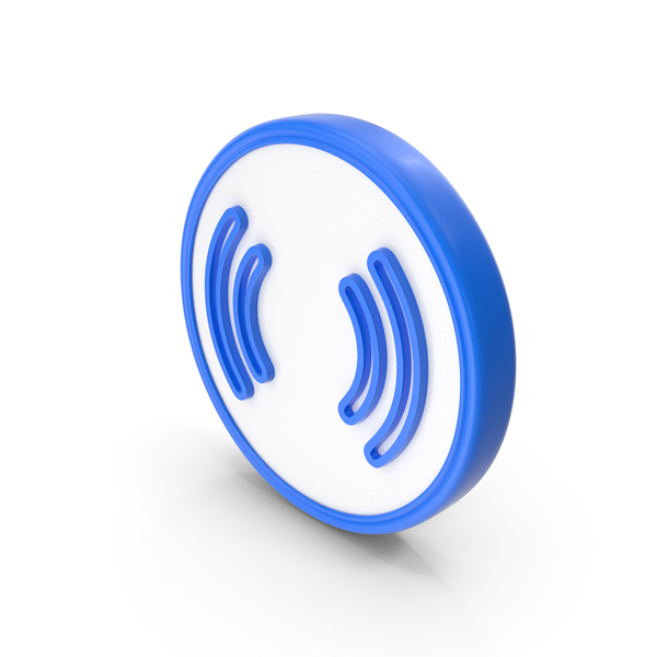 Blue & White Round Vibrate Symbol PNG Images & PSDs for Download