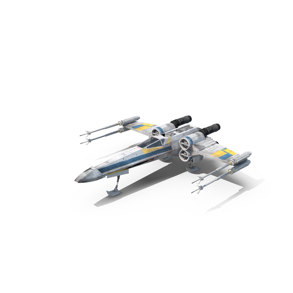Blue X-Wing Starfighter PNG & PSD Images
