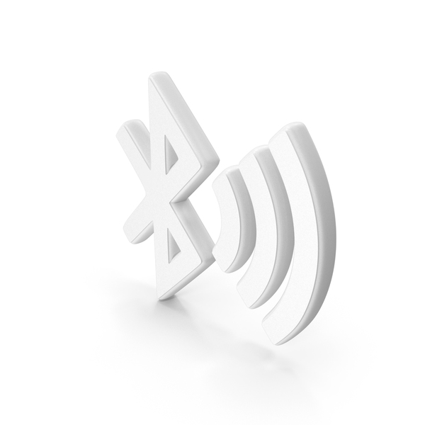 Symbols: Bluetooth Connection Symbol White PNG & PSD Images