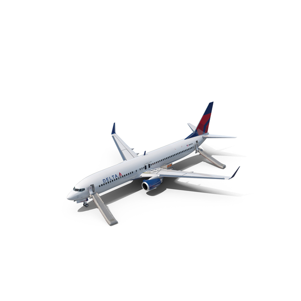 Boeing 737 900 ER Delta With Inflatable Evacuation Sliders PNG Images ...