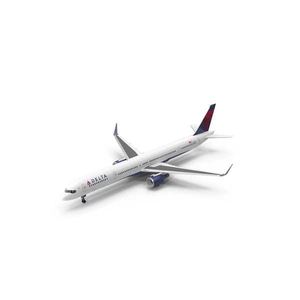 Airliner: Boeing 757 300 with Interior and Cockpit Delta Air Lines PNG & PSD Images