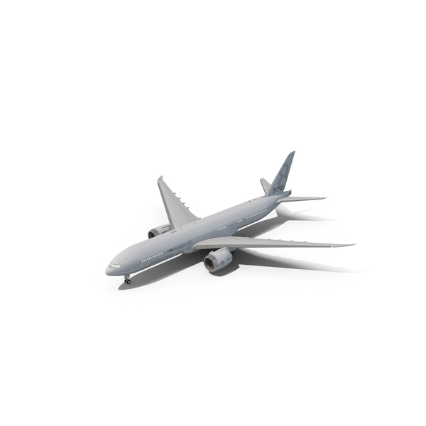Airliner: Boeing 777-8 Generic White PNG & PSD Images