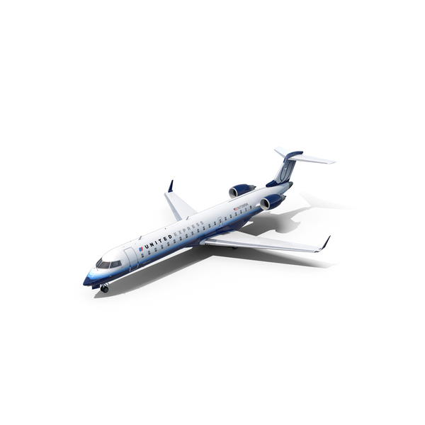 Airliner: Bombardier CRJ700 United Express PNG & PSD Images