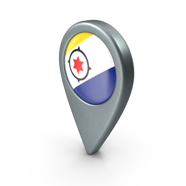 Bonaire Location With Flag PNG & PSD Images