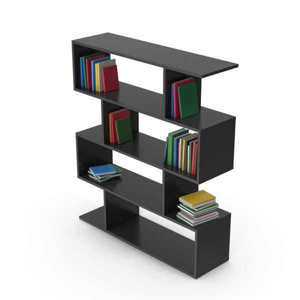 Book Case With Books PNG & PSD Images