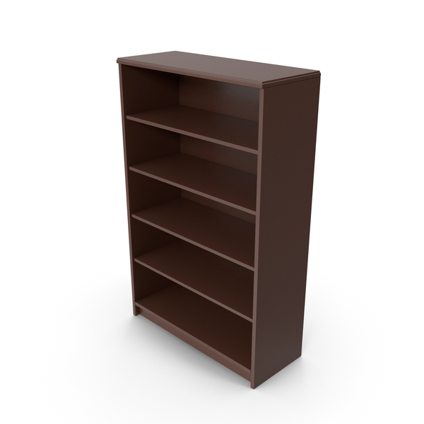 Bookcase: Book Shelf Brown PNG & PSD Images