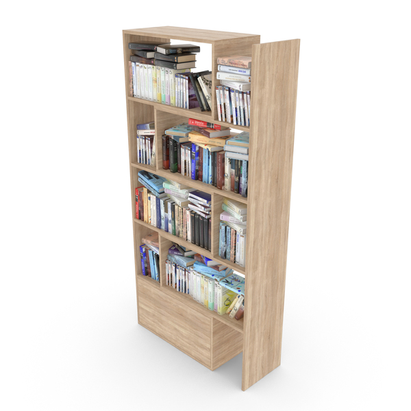 Bookcase: Book Shelf With Books PNG & PSD Images Bookcase: Book Shelf With Books PNG & PSD Images