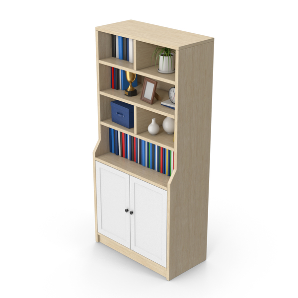 Office Storage: Bookcase Cabinet PNG & PSD Images
