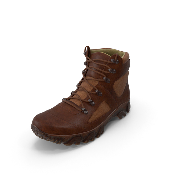 Boots One Hiking: Boot Brown PNG & PSD Images